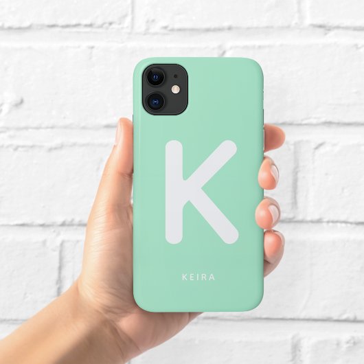 Groene Monogram Telefoonhoes Case-Mate iPhone Case