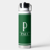 Groene Monogram Waterfles (Achterkant)