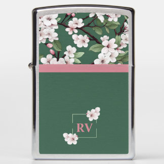Groene Monogrammed Wild Cherry Blossom