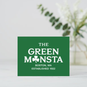 Groene Monsta Boston Green Monstah Honkbal Cadeau  Briefkaart