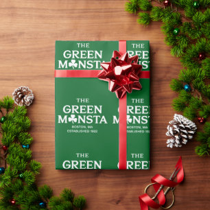 Groene Monsta Boston Green Monstah Honkbal Cadeau Cadeaupapier