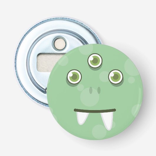 Groene monster Face Bottle Opener (Voorkant)