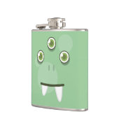 Groene monster Face Flask Heupfles (Links)