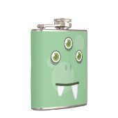 Groene monster Face Flask Heupfles (Rechts)