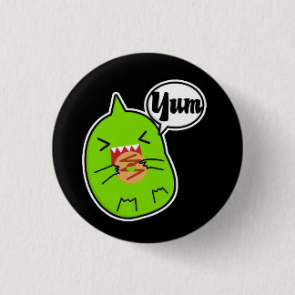 Groene monster met koekjesButton Ronde Button 3,2 Cm