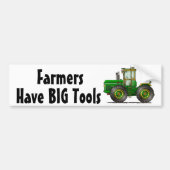 "Groene Monster Tractor, heb BIG T... Bumper Stick Bumpersticker (Voorkant)