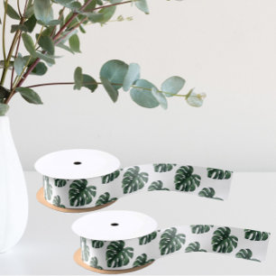 Groene Monstera Blad Huwelijkslint Lint