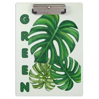 Groene Monstera Bladeren Klembord