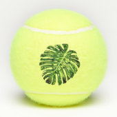 Groene Monstera laat tennisballen (Achterkant)