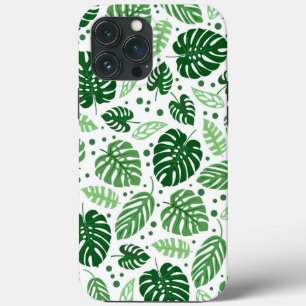 Groene Monstera Pattern iPhone 13 Pro Max Hoesje