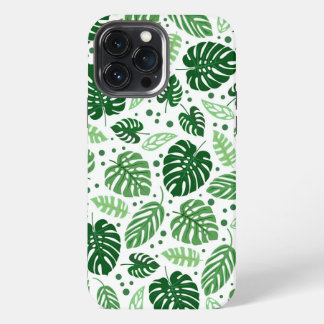 Groene Monstera Pattern iPhone 13 Pro Max Hoesje