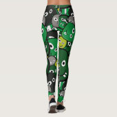 Groene monsters leggings (Achterkant)