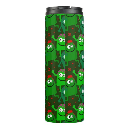 Groene monsters thermosbeker (Achterkant)