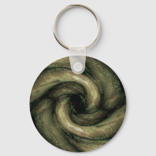 Groene monstertentakels sleutelhanger