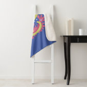 Groene moray paling grappige cartoon illustratie sherpa deken (In situ)