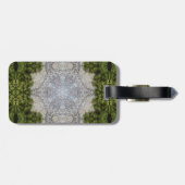 Groene Mos & Aarde Natuur Kunst Bagagelabel (Achterkant horizontaal)