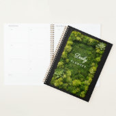 Groene Mos Esthetisch Dagelijks Minimalistisch Wel Planner (Display)