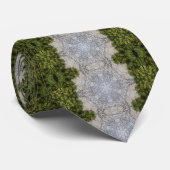 Groene Mos & Natuur Earth Art Stropdas (Opgerold)