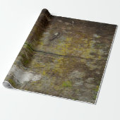 Groene mos textuur en achtergrond. abstract, leven cadeaupapier (Uitgerold)