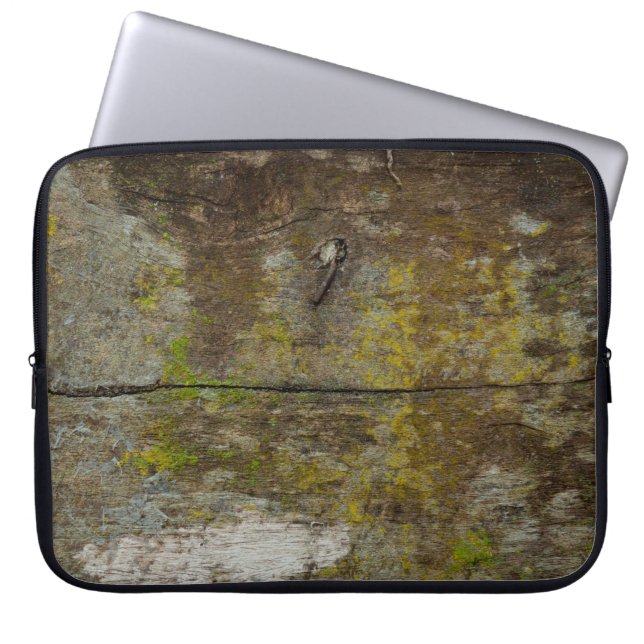 Groene mos textuur en achtergrond. abstract, leven laptop sleeve (Voorkant)