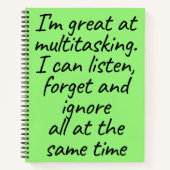 Groene multitasking notitieboek (Voorkant)