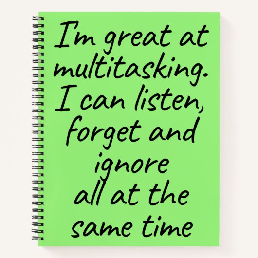 Groene multitasking notitieboek (Voorkant)