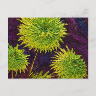 Groene Mums Briefkaart