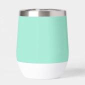 Groene Munt Naam Modern Elegant Monogram Boho (Achterkant)