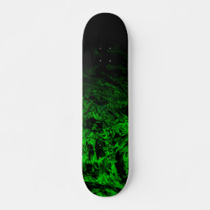 Groene mutant zwart geometrisch verloop draait ron skateboard