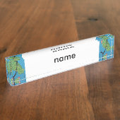 groene naamplaat naambordje (Zijkant)