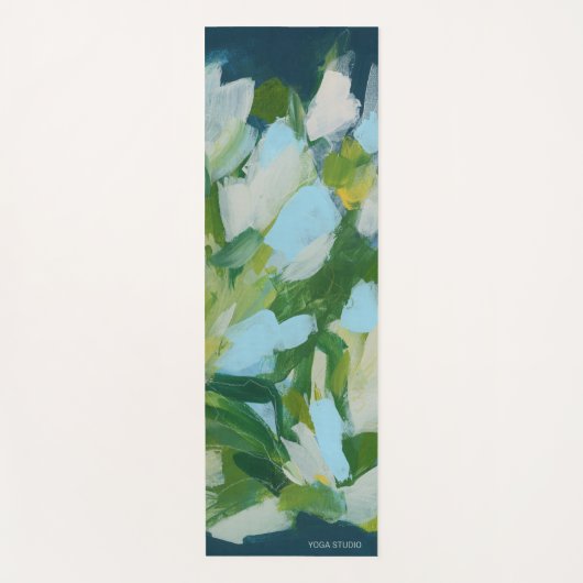 Groene Natuur Abstract Expressionisme Yogamat (Voorkant)