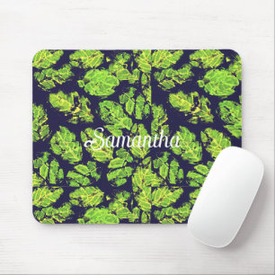 Groene Natuur Acryl Paint Leaf Muismat