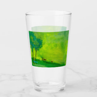 Groene natuur Glass Cup Glas