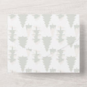 Groene Natuur in de buitenlucht All In One Uitnodiging (Achterkant)