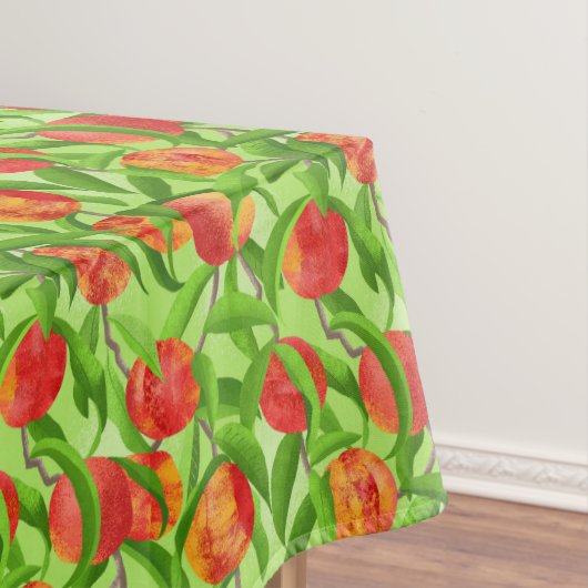 Groene nectarines tafelkleed (Voorbeeld)