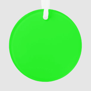 Groene neonkleur past dit aan ornament
