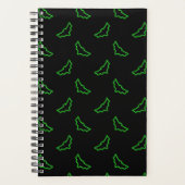 Groene neonvleermuizen planner (Voorkant)