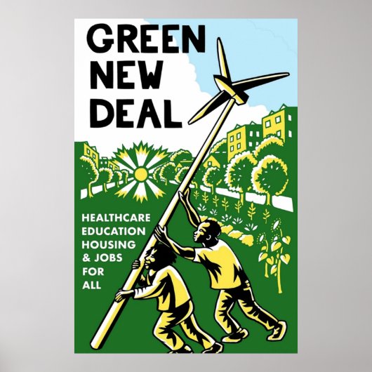 groene nieuwe deals poster (Voorkant)