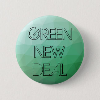 Groene Nieuwe Overeenkomst Groene Geometrische Ver Ronde Button 5,7 Cm