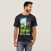 Groene Nissan GTR T-shirt (Voorkant volledig)