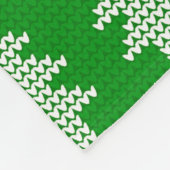 Groene nit Sweater met Deer Fleece Blanket Deken (Hoek)