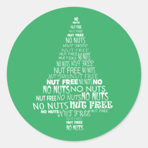Groene noot gratis geen noten bakken label kerstbo
