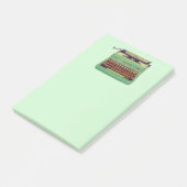 Groene notitie voor schrijfmachines post-it® notes (Schuin)