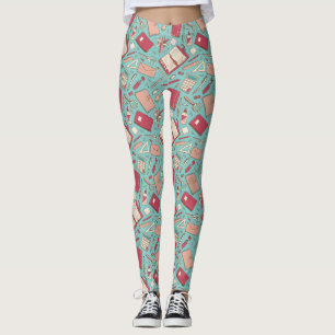 Groene notitieboek patroon leggings