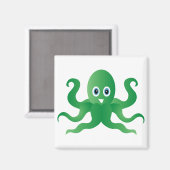 groene octopi magneet (Voorkant / Achterkant)