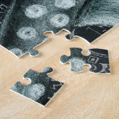 Groene octopus Colored Pencil Map Legpuzzel (Zijkant)