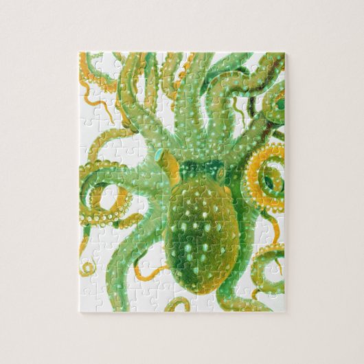 groene octopus legpuzzel (Verticaal)