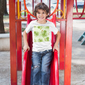 Groene octopussen met bloemen t-shirt