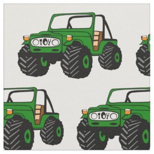 Groene off-Road Truck Fabric Stof