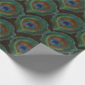 Groene ogen van Peacock Feathers Cadeaupapier (Hoek)